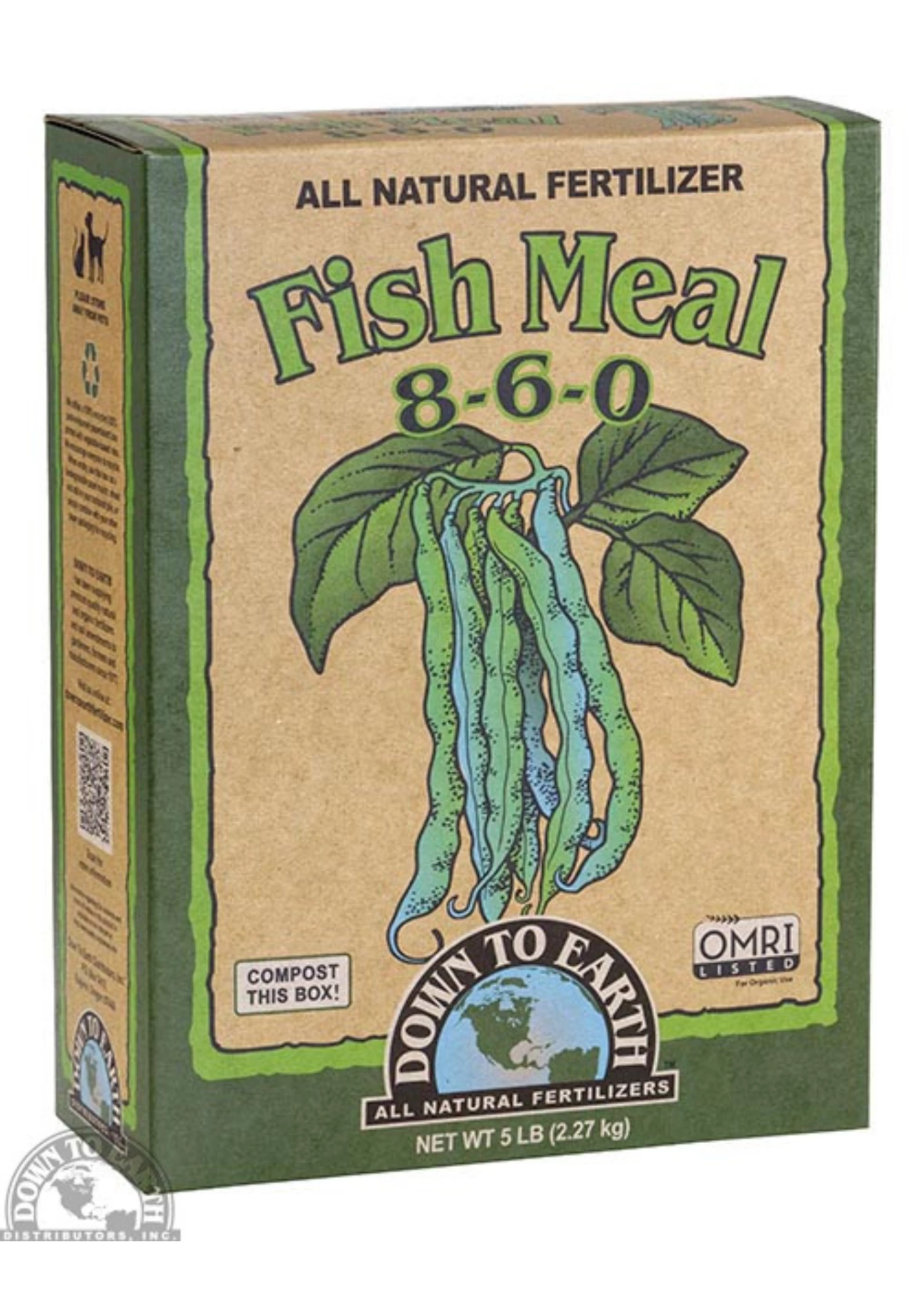 Fish Meal 8-6-0 Organic Fertilizer, 5lb 1 Fish Meal 8-6-0 Organic Fertilizer, 5lb