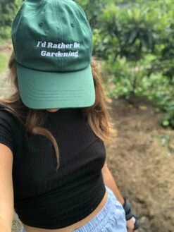 I'd Rather Be Gardening Embroidered Dad Hat -Garden Supplies Sales 2024 IMG 9044