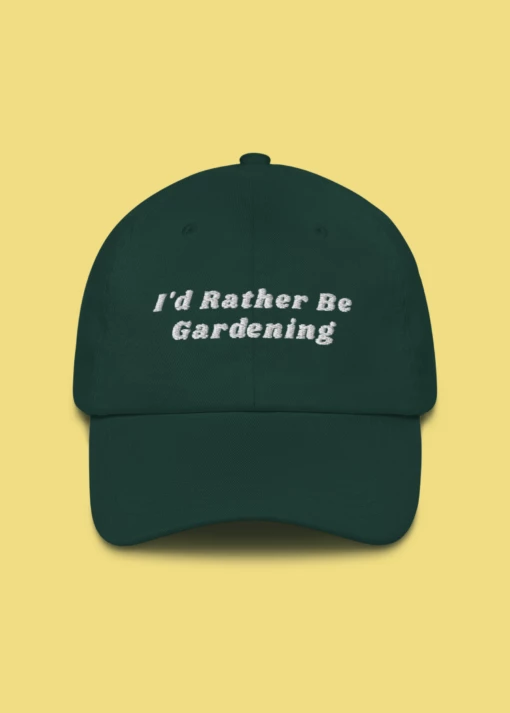 I'd Rather Be Gardening Embroidered Dad Hat -Garden Supplies Sales 2024 sowexoticplantnurseryi dratherbegardeningdadhat